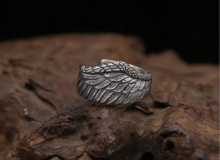 Silver Ring - "Wings"