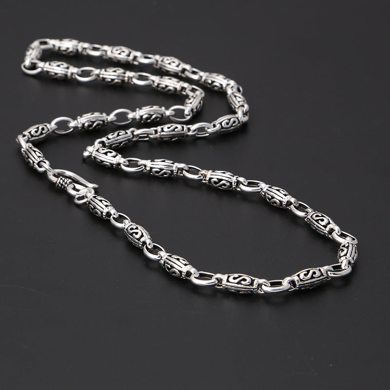 Silver Necklace - "S-Shape"