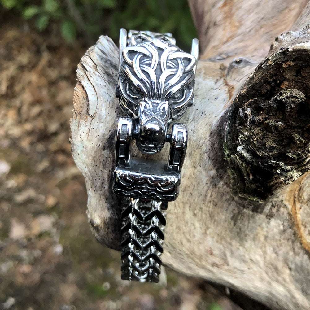 Steel Bracelet - "Hunter's Lock"