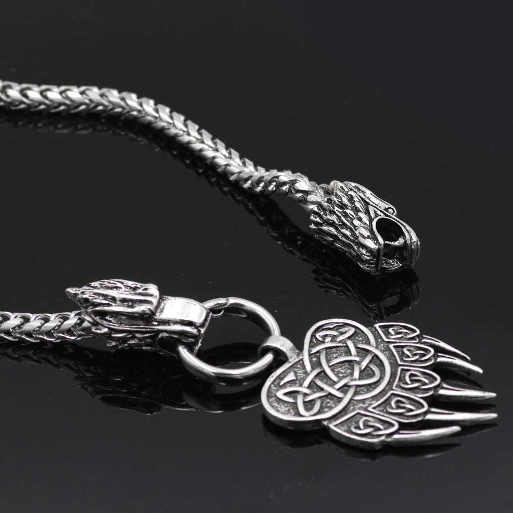 Steel Necklace - "Guardian Totem"