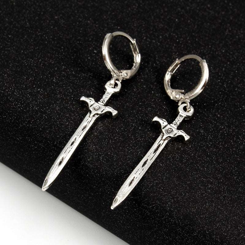 Steel Earrings - "Sword"