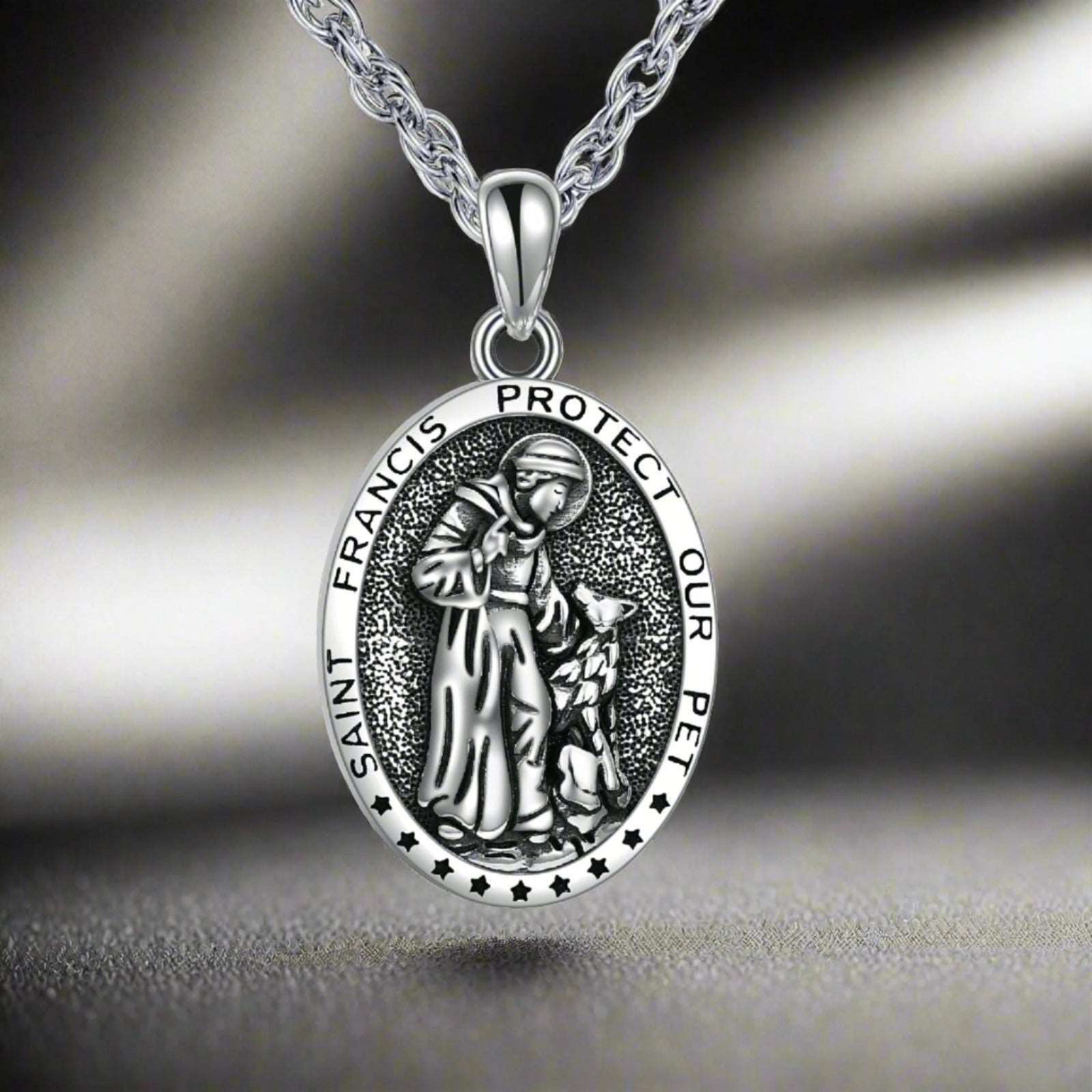 Silver Necklace - "St Francis"