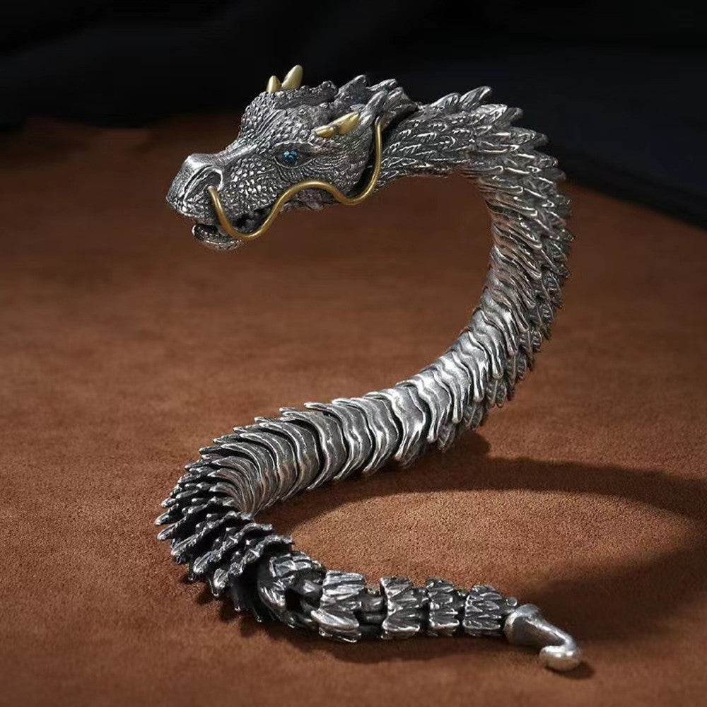 Silver Bracelet - "Dragon Fire"