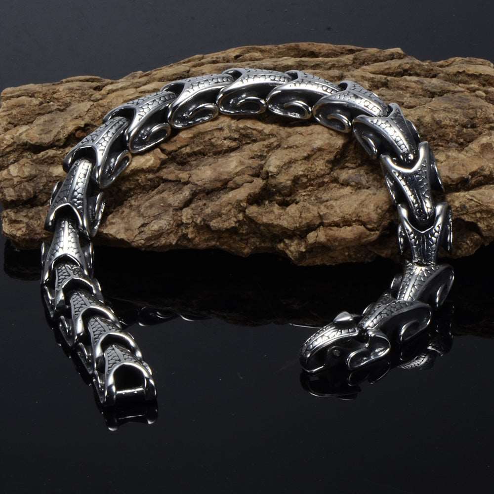 Steel Bracelet - "Snake"