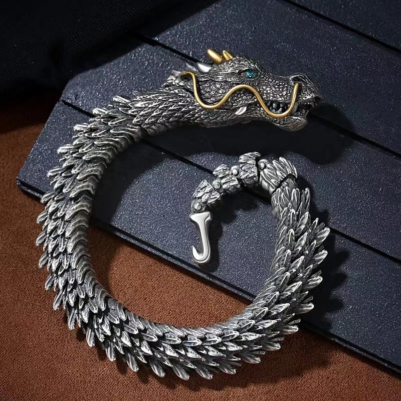 Silver Bracelet - "Dragon Fire"