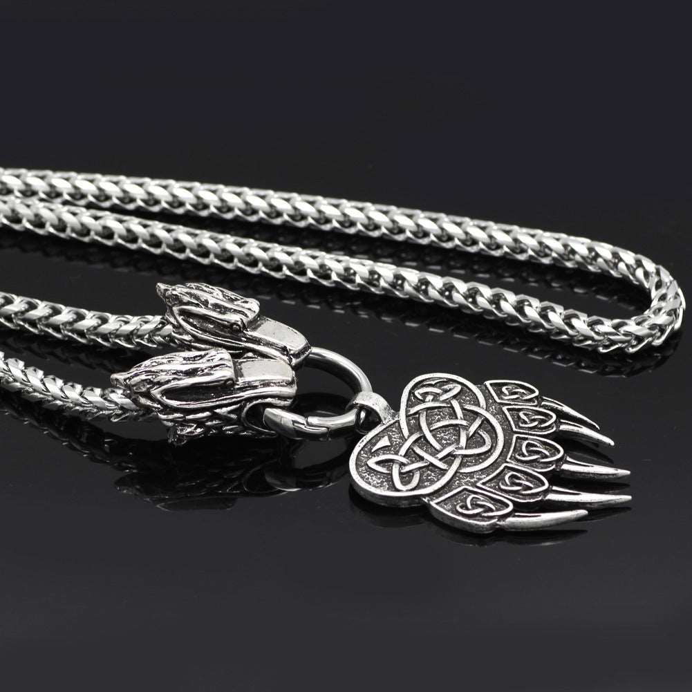 Steel Necklace - "Guardian Totem"